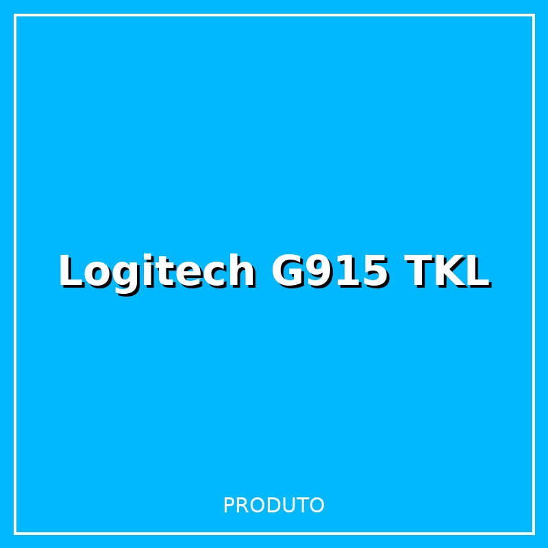 Teclado Mecânico Logitech G915 TKL RGB