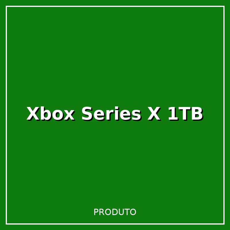 Xbox Series X 1TB Preto